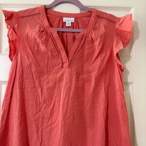 Liz Claiborne Salmon blouse Size M